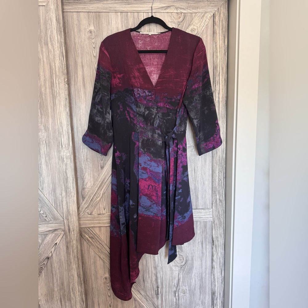 RACHEL Rachel Roy Burgundy Asymmetrical Dress